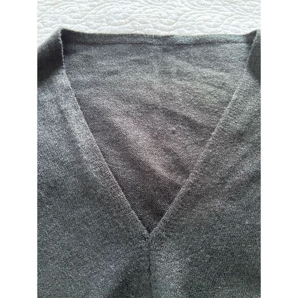 Alain Gerard NWT Black Knit Poncho Cape Casual V-Neck One Size - Picture 6 of 7